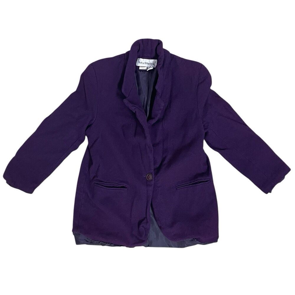 Norton McNaughton Wool Blazer Purple Size 12 Women Jacket